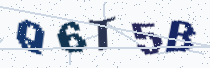 Security image showing five characters
