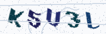 Security image showing five characters